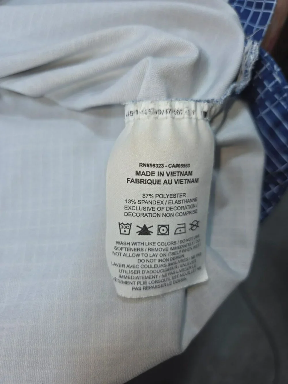 Nike Dri-Fit Mens Blue Polo Large